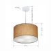 Pendente Cilíndrico Md-4244 Cúpula em Tecido 40x25cm Palha - Bivolt