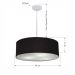 Pendente Cilíndrico Md-4254 Cúpula em Tecido 45x15cm Preto - Bivolt