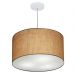 Pendente Cilíndrico Md-4257 Cúpula em Tecido 45x30cm Palha - Bivolt