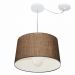 Pendente Cone Com Desvio Md-4275 Cúpula 30/40x45cm Café - Bivolt