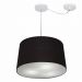 Pendente Cone Com Desvio Md-4277 Cúpula 30/40x45cm Preto - Bivolt