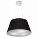 Pendente Cone Md-4001 Cúpula em Tecido 21-40x30cm Preto - Bivolt