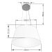 Pendente Cone Md-4001 Cúpula em Tecido 21-40x30cm Vermelho - Bivolt