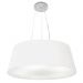 Pendente Cone Md-4002 Cúpula em Tecido 21-60x50cm Branco - Bivolt