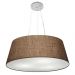 Pendente Cone Md-4002 Cúpula em Tecido 21-60x50cm Café - Bivolt