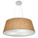 Pendente Cone Md-4002 Cúpula em Tecido 21-60x50cm Palha - Bivolt