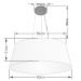 Pendente Cone Md-4002 Cúpula em Tecido 21-60x50cm Rústico Bege - Bivolt