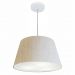 Pendente Cone Md-4021 Cúpula em Tecido 21-40x30cm Linho Bege - Bivolt