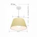 Pendente Cone Md-4039 Cúpula em Tecido 21-40x30cm Algodão Crú - Bivolt