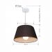 Pendente Cone Md-4039 Cúpula em Tecido 21-40x30cm Preto - Bivolt