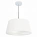 Pendente Cone Md-4050 Cúpula em Tecido 21-50x40cm Branco - Bivolt
