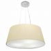 Pendente Cone Md-4062 Cúpula em Tecido 25-60x50cm Algodão Crú - Bivolt