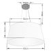 Pendente Cone Md-4063 Cúpula em Tecido 30-60x50cm Rústico Cinza - Bivolt