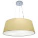 Pendente Cone Md-4072 Cúpula em Tecido 30-80x65cm Algodão Crú - Bivolt