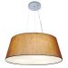 Pendente Cone Md-4072 Cúpula em Tecido 30-80x65cm Palha - Bivolt
