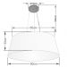 Pendente Cone Md-4072 Cúpula em Tecido 30-80x65cm Palha - Bivolt