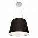 Pendente Cone Md-4152 Cúpula em Tecido 30/40x30cm Preto - Bivolt