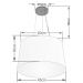 Pendente Cone Md-4153 Cúpula em Tecido 30-45x40cm Amarelo - Bivolt