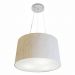 Pendente Cone Md-4153 Cúpula em Tecido 30-45x40cm Linho Bege- Bivolt
