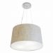 Pendente Cone Md-4153 Cúpula em Tecido 30-45x40cm Rústico Bege- Bivolt