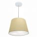 Pendente Cone Md-4155 Cúpula em Tecido 30/40x30cm Algodão Crú - Bivolt