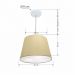 Pendente Cone Md-4155 Cúpula em Tecido 30/40x30cm Algodão Crú - Bivolt