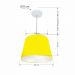 Pendente Cone Md-4155 Cúpula em Tecido 30/40x30cm Amarelo - Bivolt