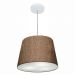 Pendente Cone Md-4155 Cúpula em Tecido 30/40x30cm Café - Bivolt