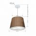 Pendente Cone Md-4155 Cúpula em Tecido 30/40x30cm Café - Bivolt