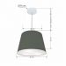 Pendente Cone Md-4155 Cúpula em Tecido 30/40x30cm Cinza Escuro - Bivolt