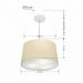 Pendente Cone Md-4156 Cúpula em Tecido 30/45x40cm Algodão Crú - Bivolt