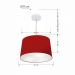 Pendente Cone Md-4156 Cúpula em Tecido 30/45x40cm Bordô - Bivolt