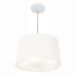 Pendente Cone Md-4156 Cúpula em Tecido 30/45x40cm Branco - Bivolt