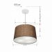 Pendente Cone Md-4156 Cúpula em Tecido 30/45x40cm Café - Bivolt