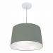 Pendente Cone Md-4156 Cúpula em Tecido 30/45x40cm Cinza Escuro - Bivolt