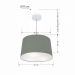 Pendente Cone Md-4156 Cúpula em Tecido 30/45x40cm Cinza Escuro - Bivolt