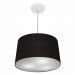 Pendente Cone Md-4156 Cúpula em Tecido 30/45x40cm Preto - Bivolt