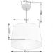 Pendente Cone Md-4156 Cúpula em Tecido 30/45x40cm Rústico Bege - Bivolt