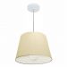 Pendente Cone Md-4240 Cúpula em Tecido 30/40x30cm Algodão Crú - Bivolt