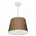 Pendente Cone Md-4240 Cúpula em Tecido 30/40x30cm Café - Bivolt