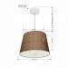 Pendente Cone Md-4240 Cúpula em Tecido 30/40x30cm Café - Bivolt