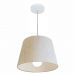 Pendente Cone Md-4240 Cúpula em Tecido 30/40x30cm Linho Bege - Bivolt