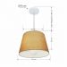 Pendente Cone Md-4240 Cúpula em Tecido 30/40x30cm Palha - Bivolt