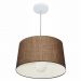 Pendente Cone Md-4241 Cúpula em Tecido 30/45x40cm Café - Bivolt