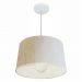 Pendente Cone Md-4241 Cúpula em Tecido 30/45x40cm Linho Bege - Bivolt