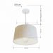 Pendente Cone Md-4241 Cúpula em Tecido 30/45x40cm Linho Bege - Bivolt