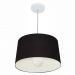 Pendente Cone Md-4241 Cúpula em Tecido 30/45x40cm Preto - Bivolt