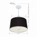 Pendente Cone Md-4241 Cúpula em Tecido 30/45x40cm Preto - Bivolt