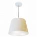 Pendente Cone Md-4246 Cúpula em Tecido 30/40x30cm Linho Bege - Bivolt