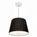 Pendente Cone Md-4246 Cúpula em Tecido 30/40x30cm Preto - Bivolt